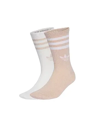 ADIDAS ORIGINALS | Socken 3S GLITTER CR 2 2-er Pkg. white | rosa